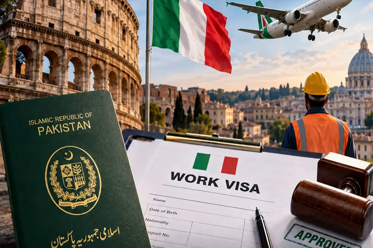 اٹلی ورک ویزا فراڈ راولپنڈی