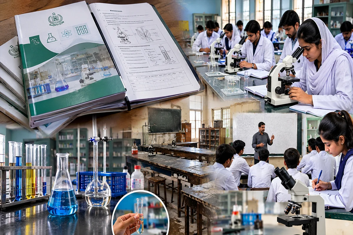 سرکاری کالجز کی لیبز میں آلات کی کمی